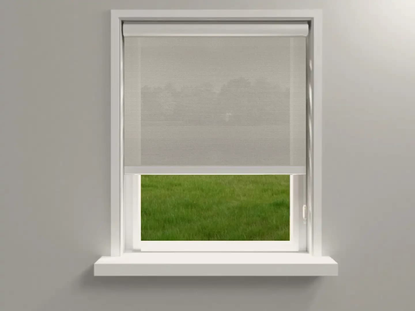 Rolgordijn Screen Beigegrijs