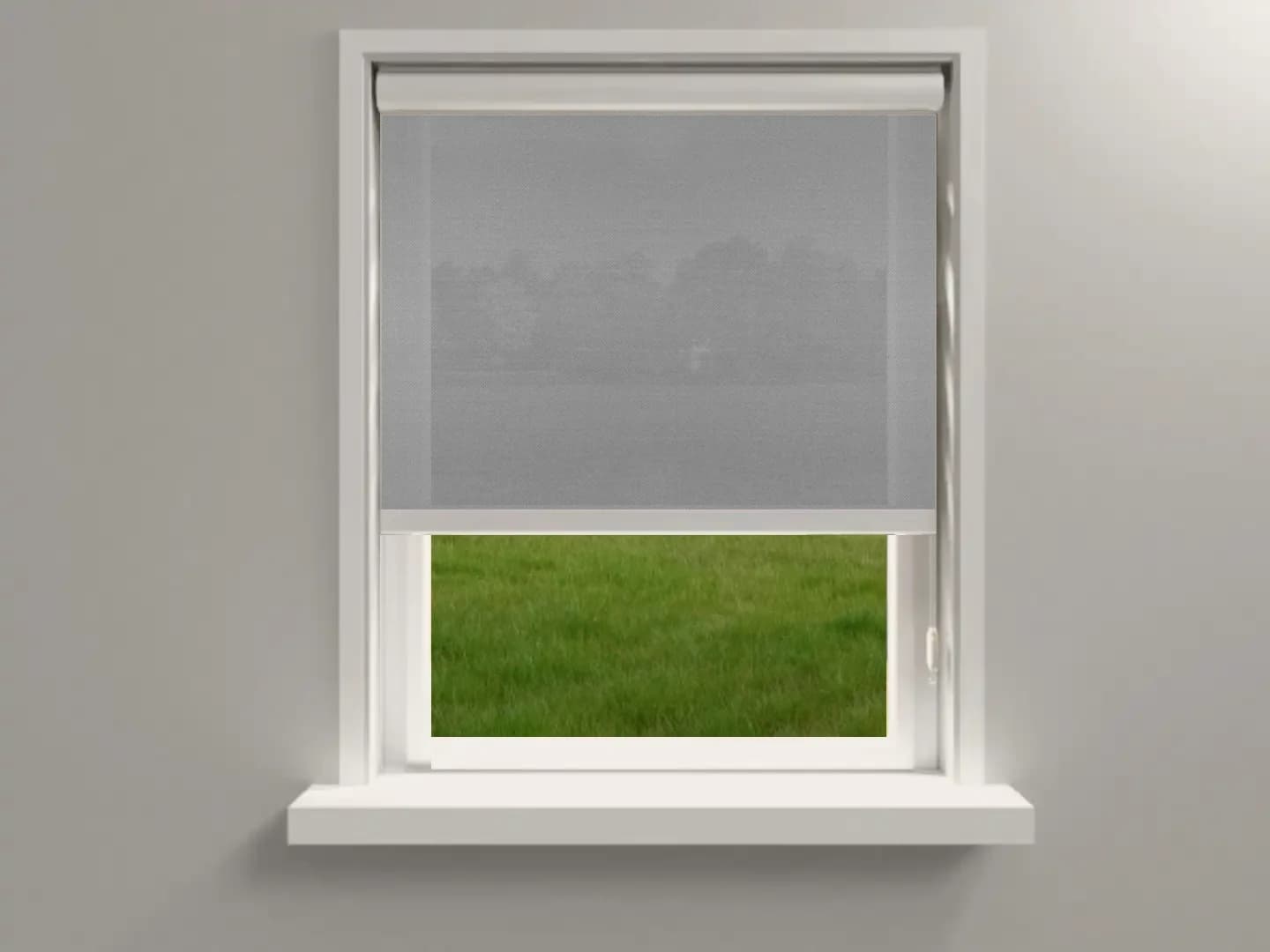 Rolgordijn Screen Lichtstaal